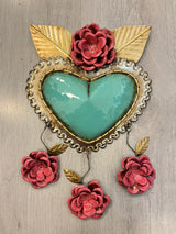Heart flame with thorns
