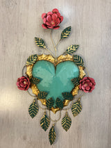 Heart flame with thorns