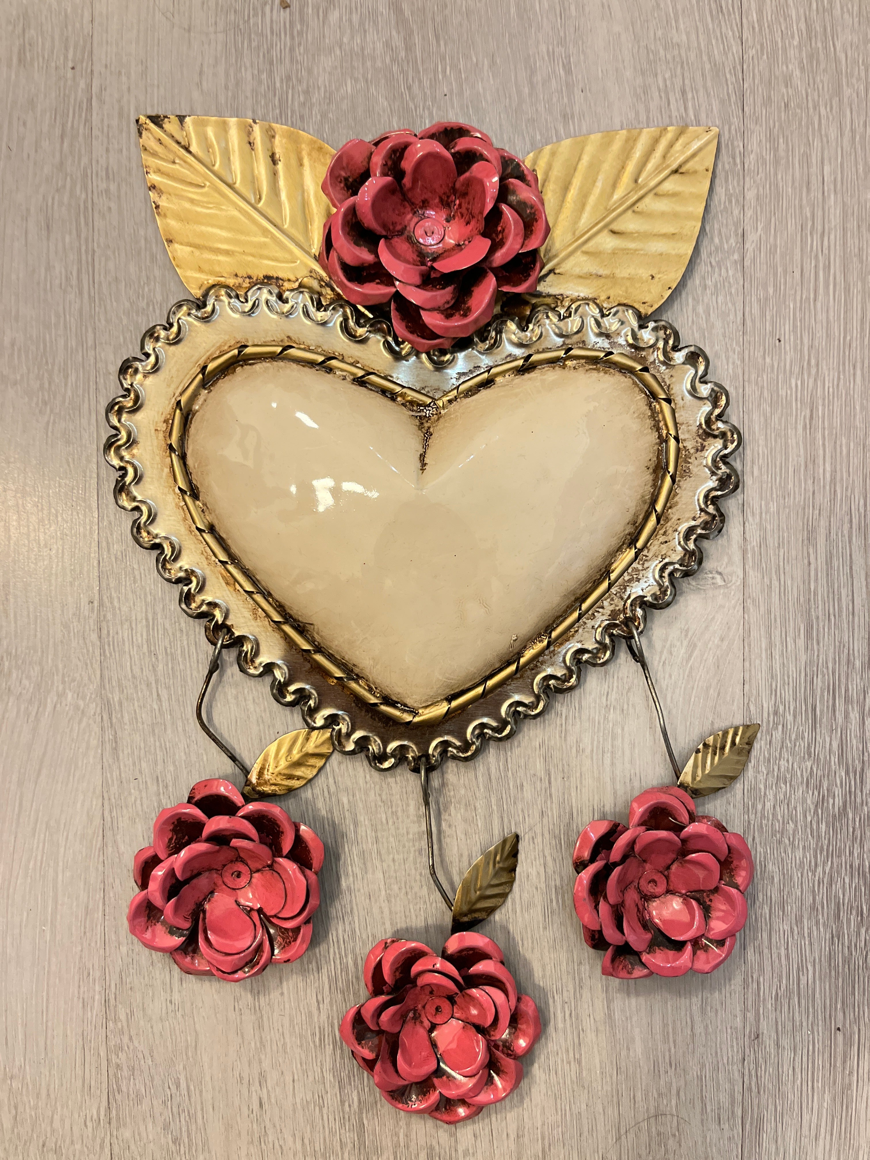 Heart flame with thorns