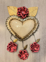 Heart flame with thorns