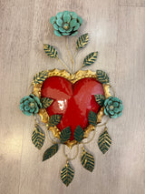 Heart flame with thorns