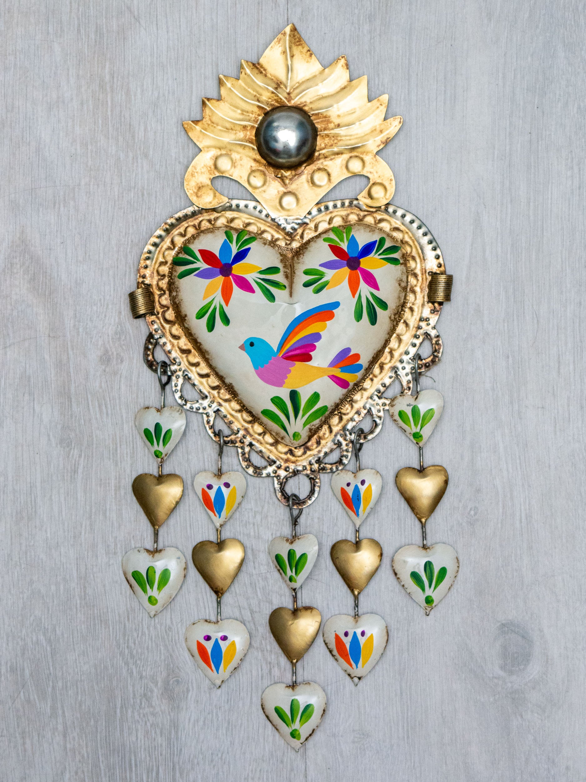 Heart rain of hearts birds Tenango