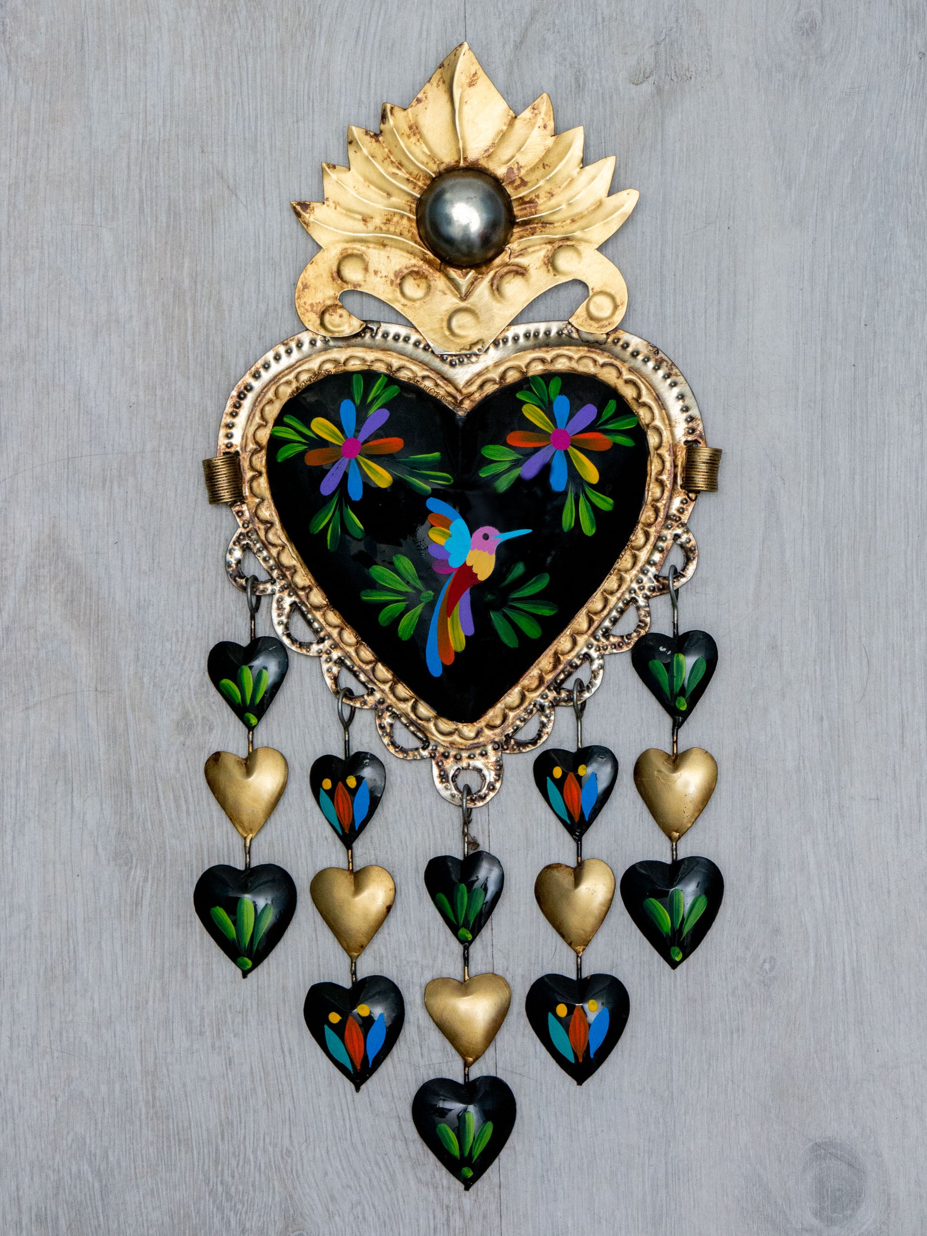 Heart rain of hearts birds Tenango
