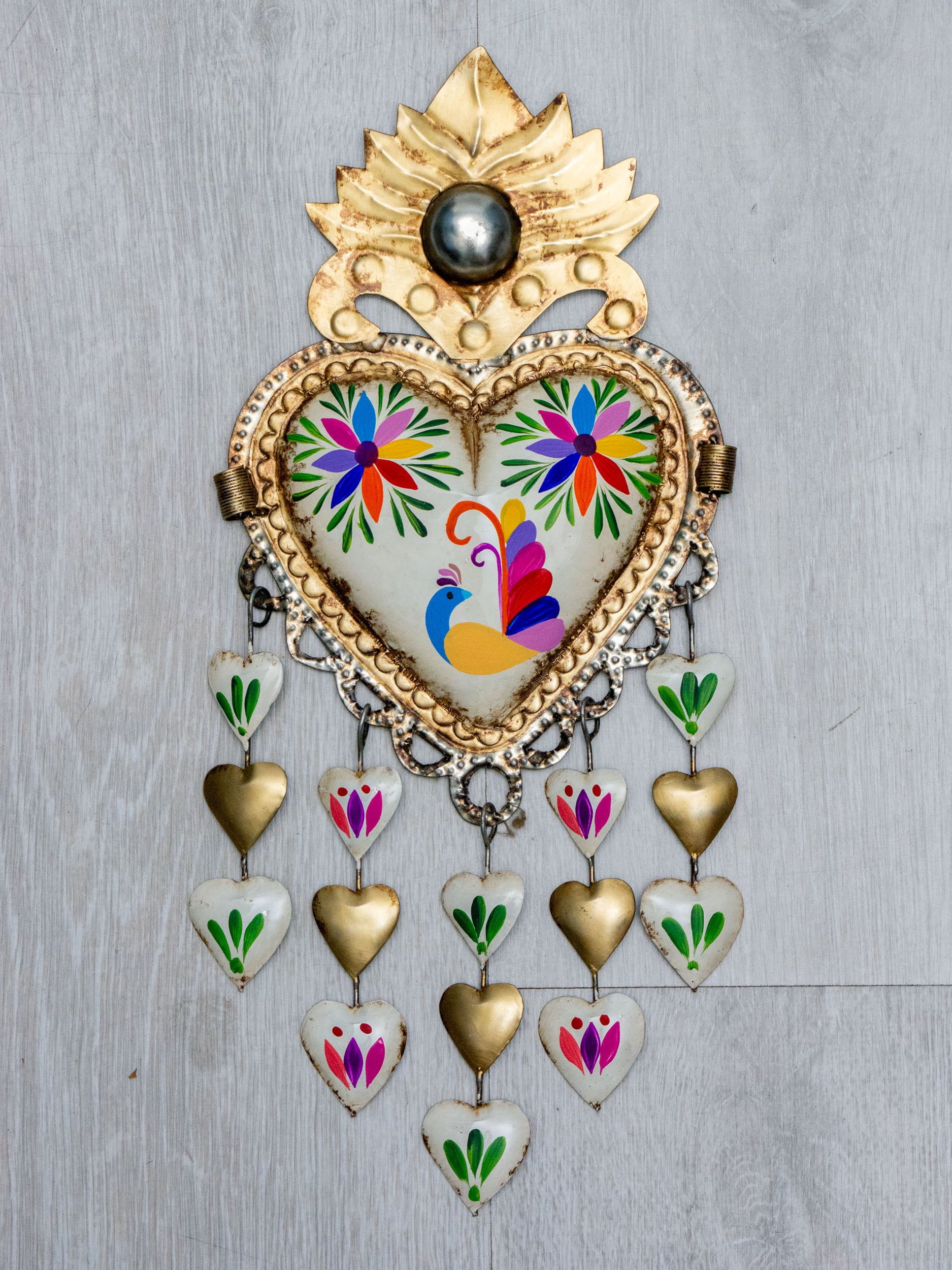 Heart rain of hearts birds Tenango