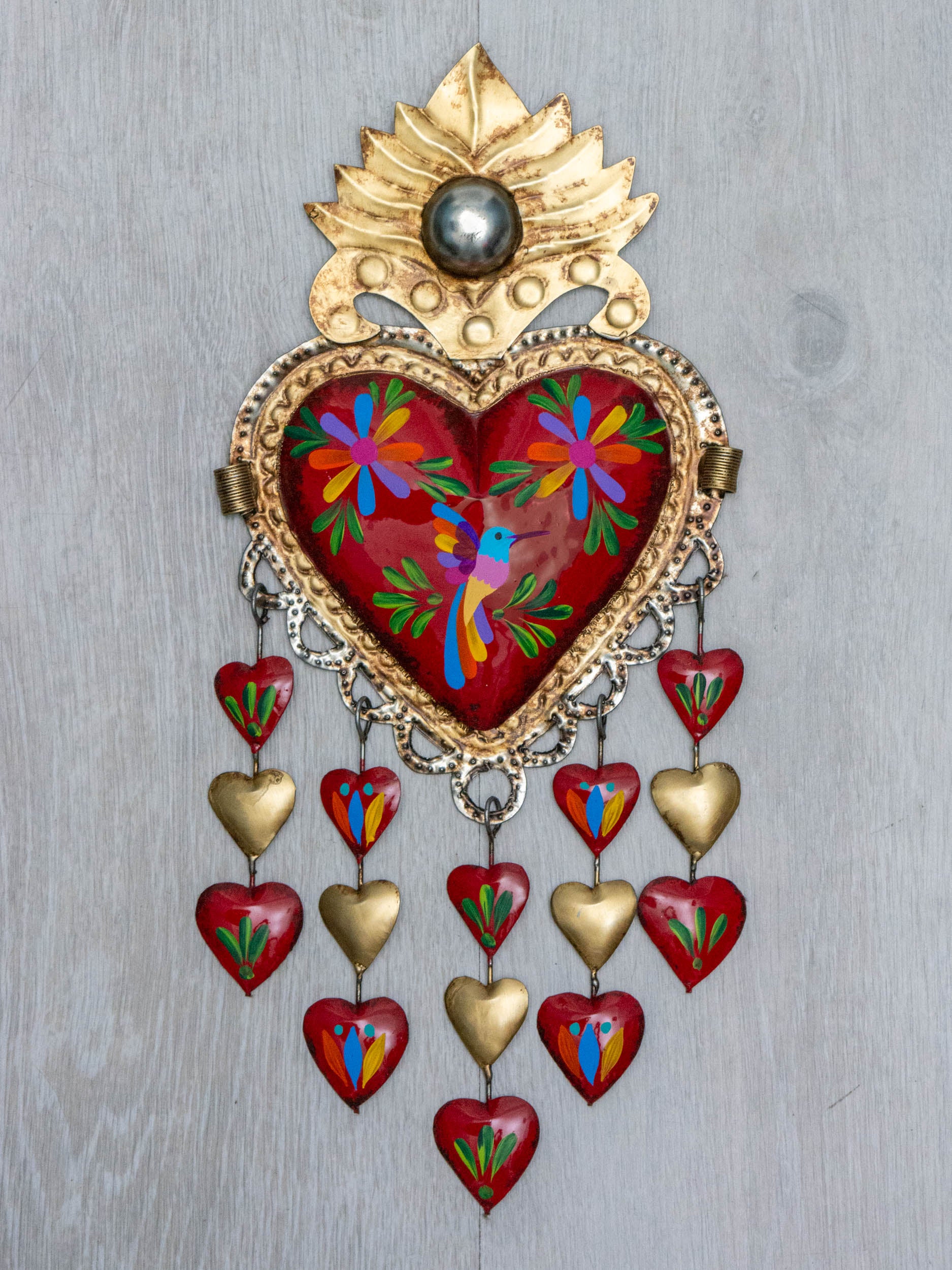 Heart rain of hearts birds Tenango
