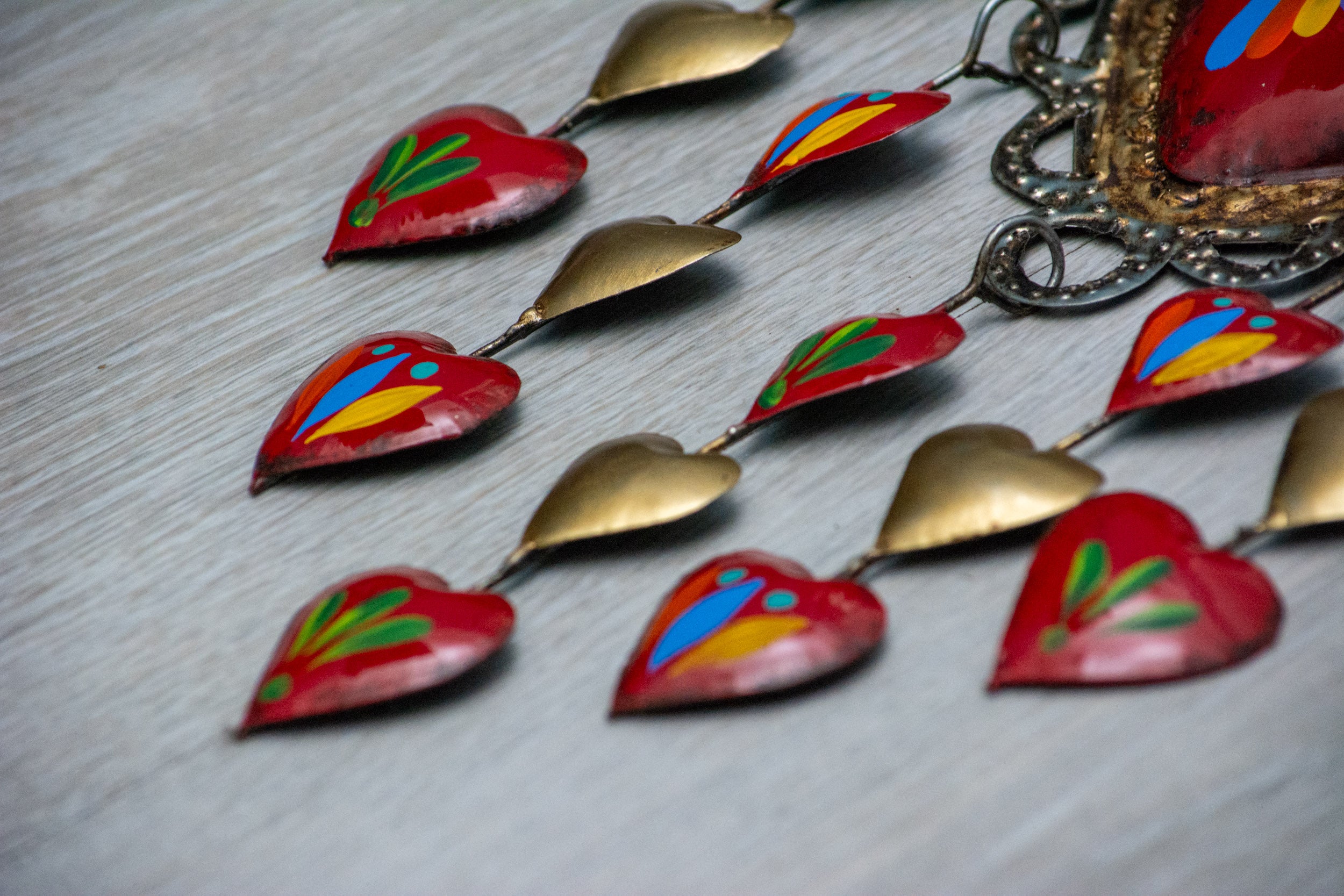 Heart rain of hearts birds Tenango