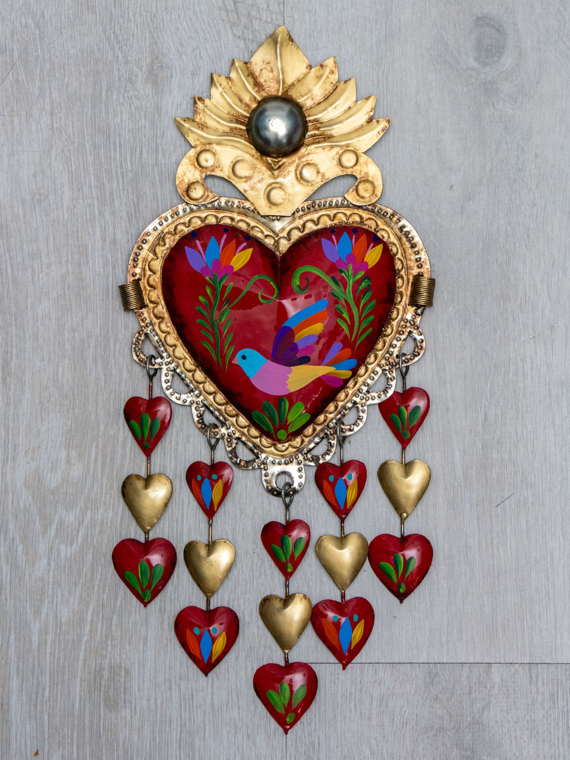 Heart rain of hearts birds Tenango