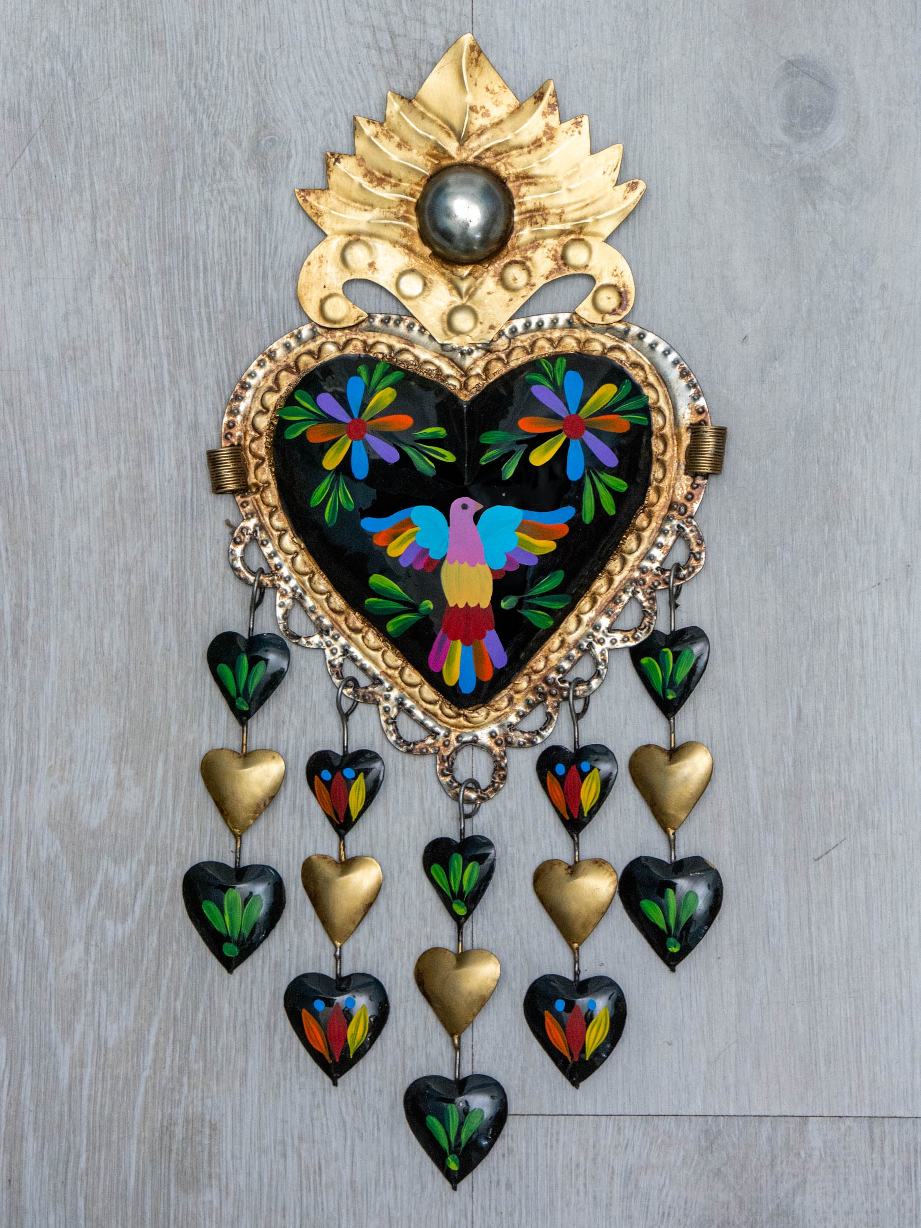 Heart rain of hearts birds Tenango