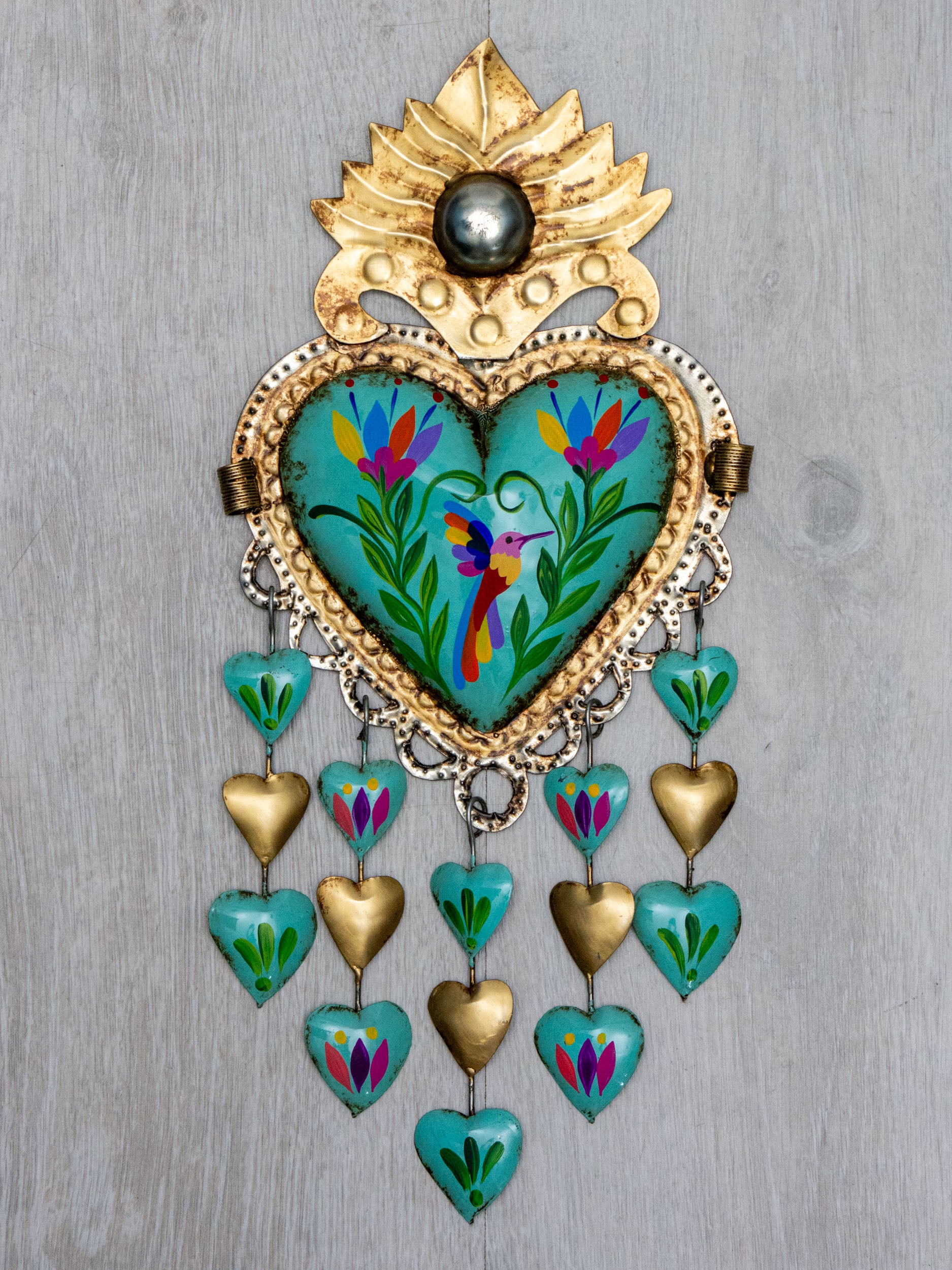 Heart rain of hearts birds Tenango