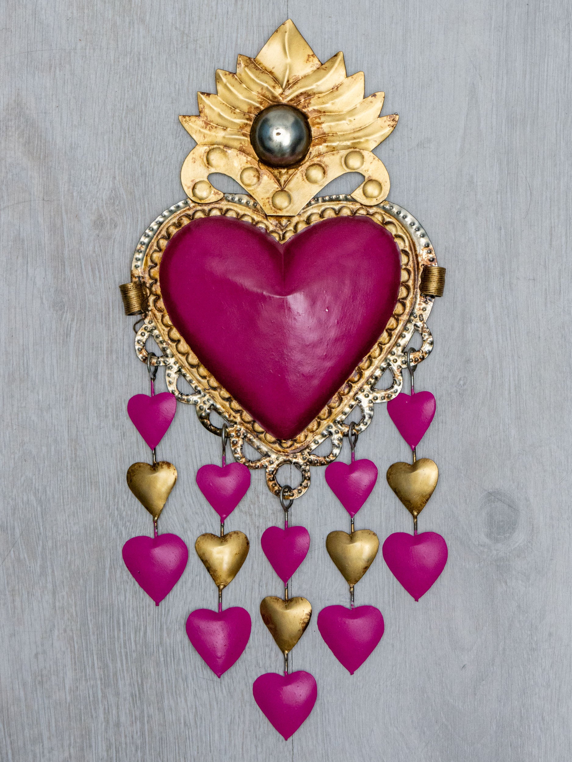 Corazón lluvia de corazones