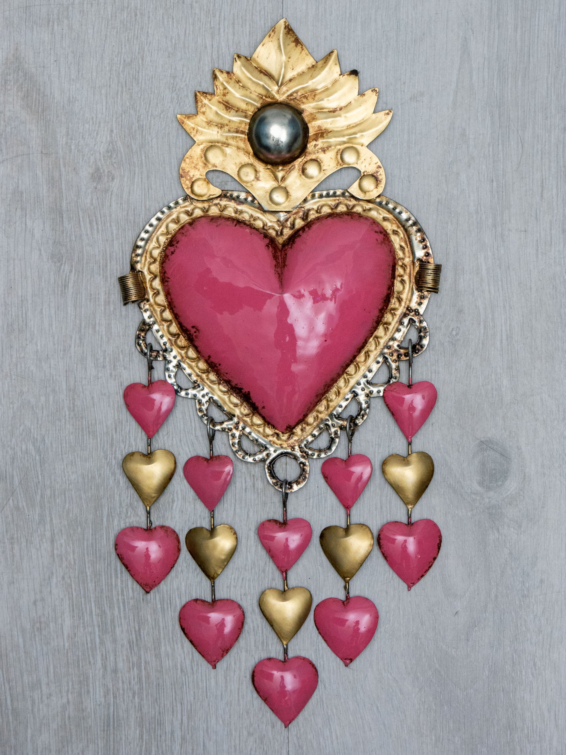Corazón lluvia de corazones