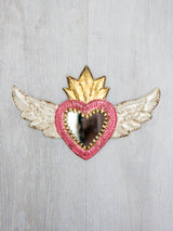 Winged heart with small mirror