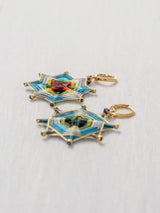 Aretes mandala estrella chicos