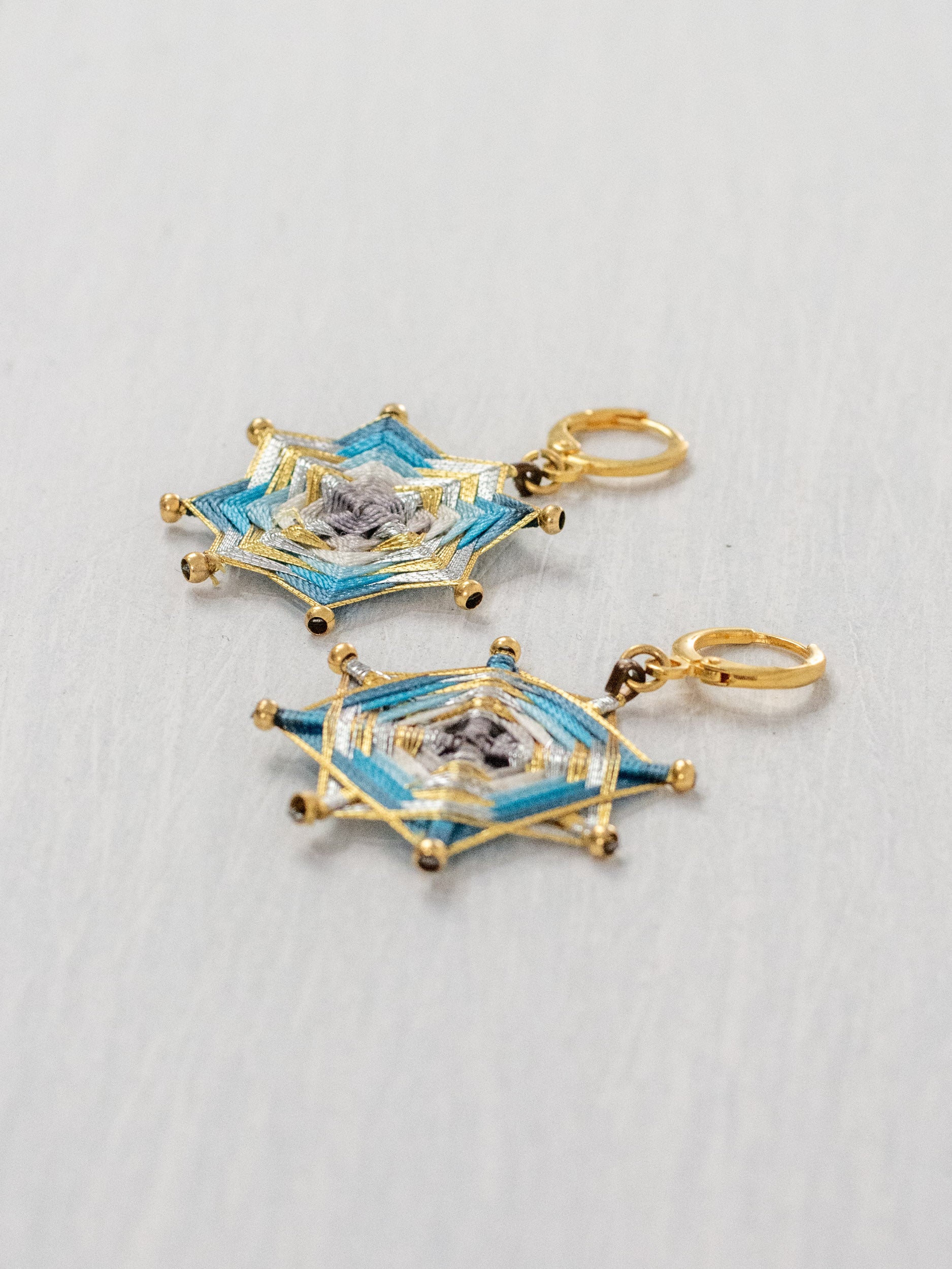 Aretes mandala estrella chicos