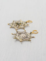 Large star mandala earrings