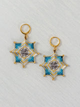 Aretes mandala estrella chicos