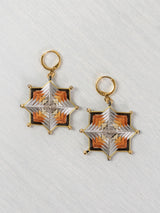 Aretes mandala estrella chicos