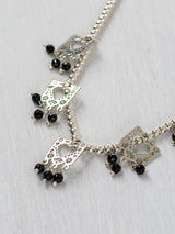 Papel picado necklace with heart