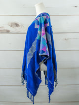 Cascading triangle short poncho Cancuc