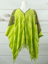 Poncho corto de rombos unidos Cancuc
