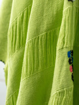 Cancuc short diamond-patterned poncho
