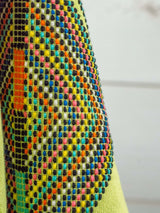 Cancuc short diamond-patterned poncho