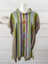 San Cristobal adjustable long poncho with stars