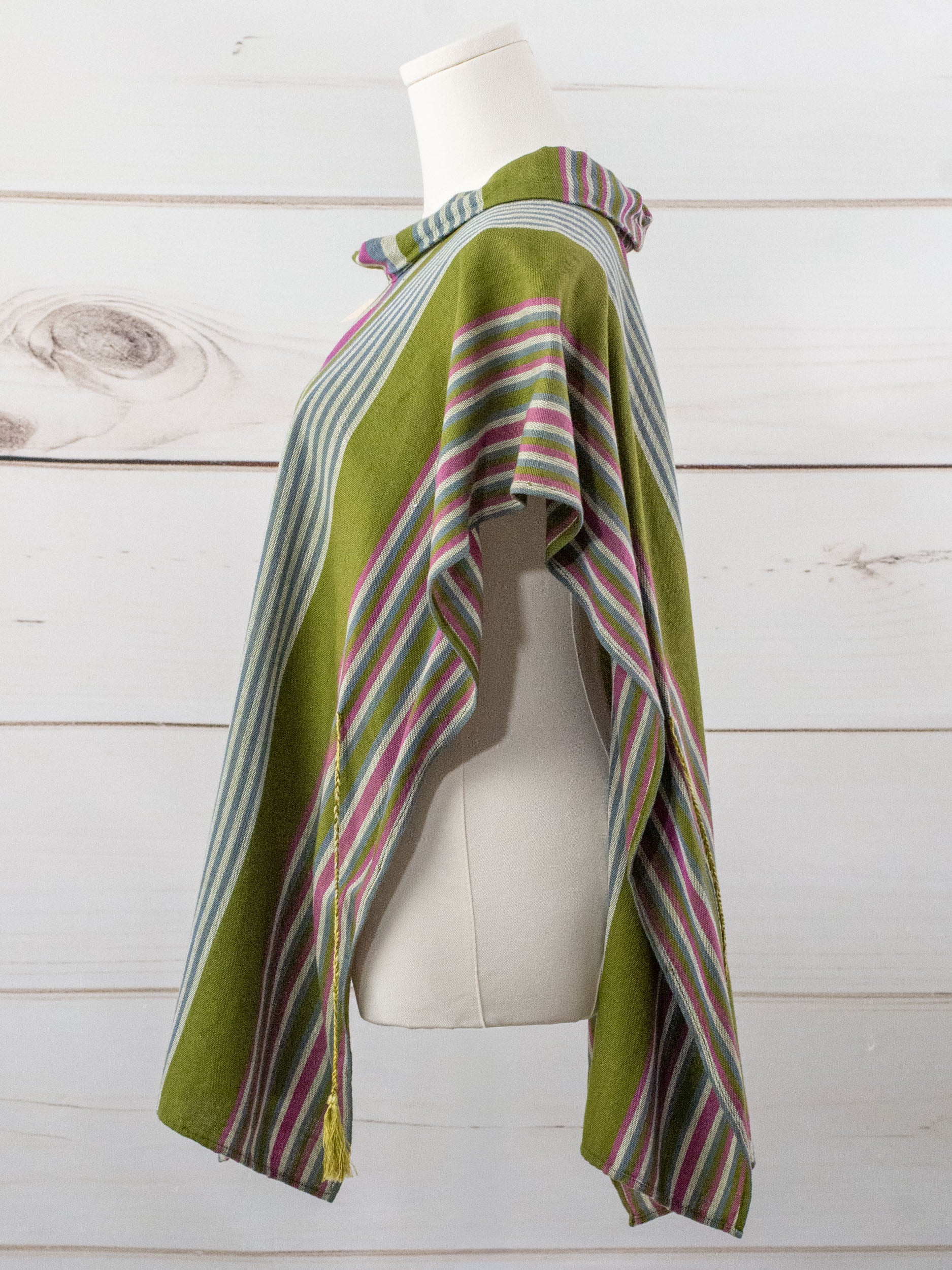 San Cristobal adjustable long poncho with stars