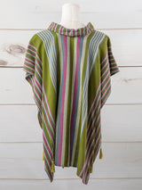 San Cristobal adjustable long poncho with stars