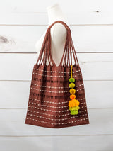 Bolsa de Chiapas con pompón y bolitas
