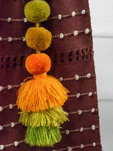 Chiapas bag with pompom and little balls