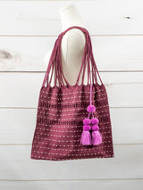 Bolsa de Chiapas con pompón y bolitas
