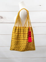 Chiapas bag with pompom and little balls