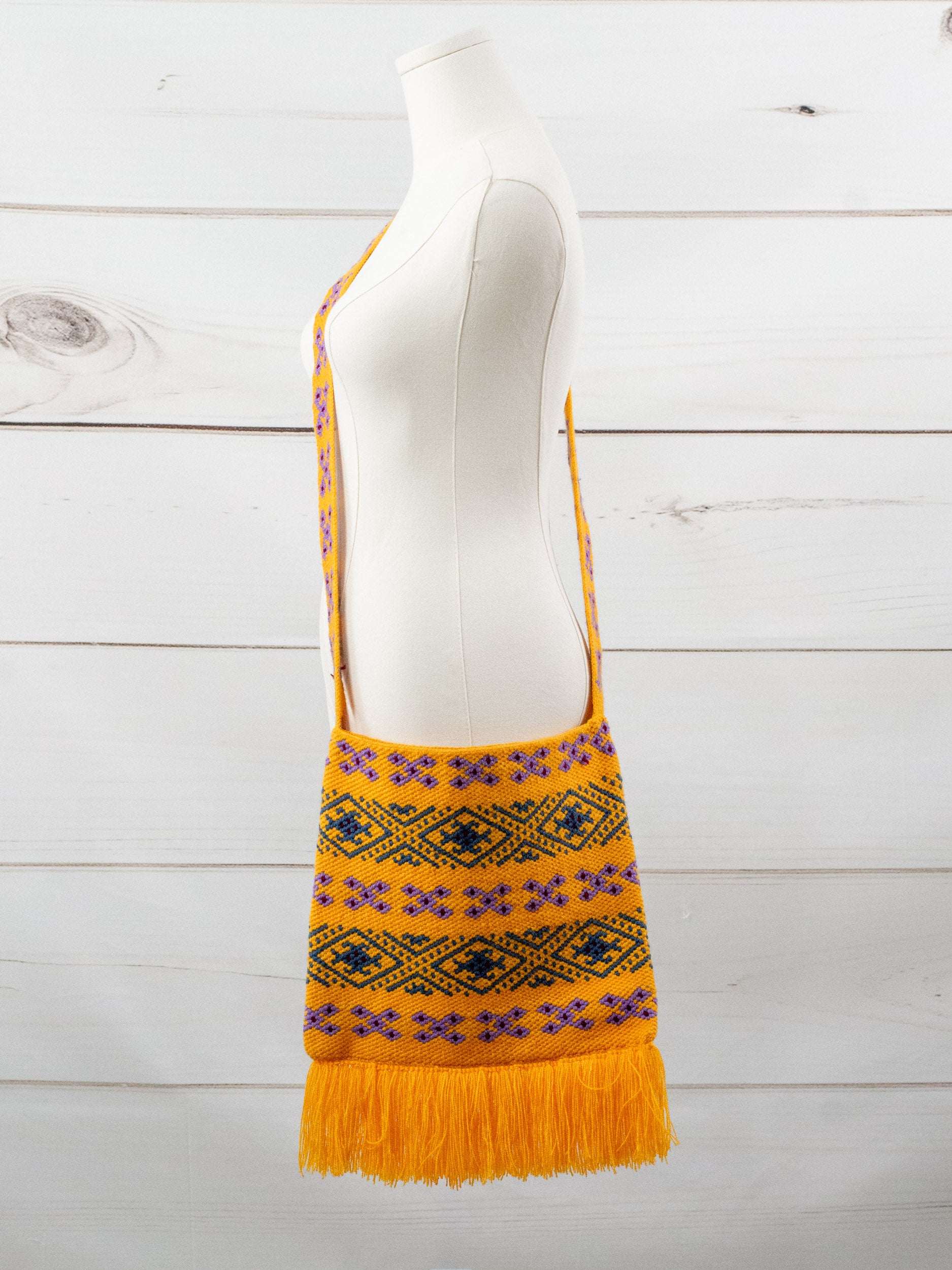 Boho bag from Chiapas with fringe
