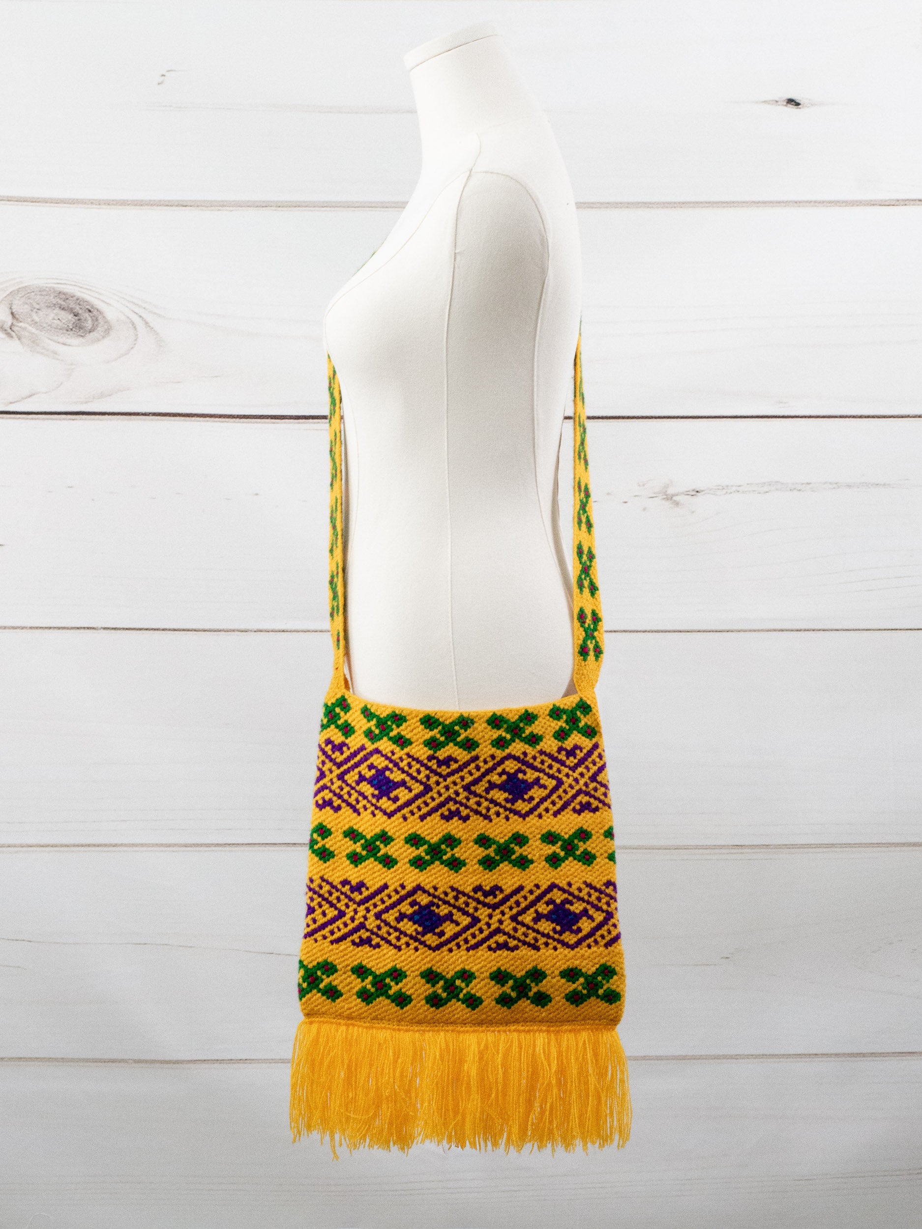 Boho bag from Chiapas with fringe