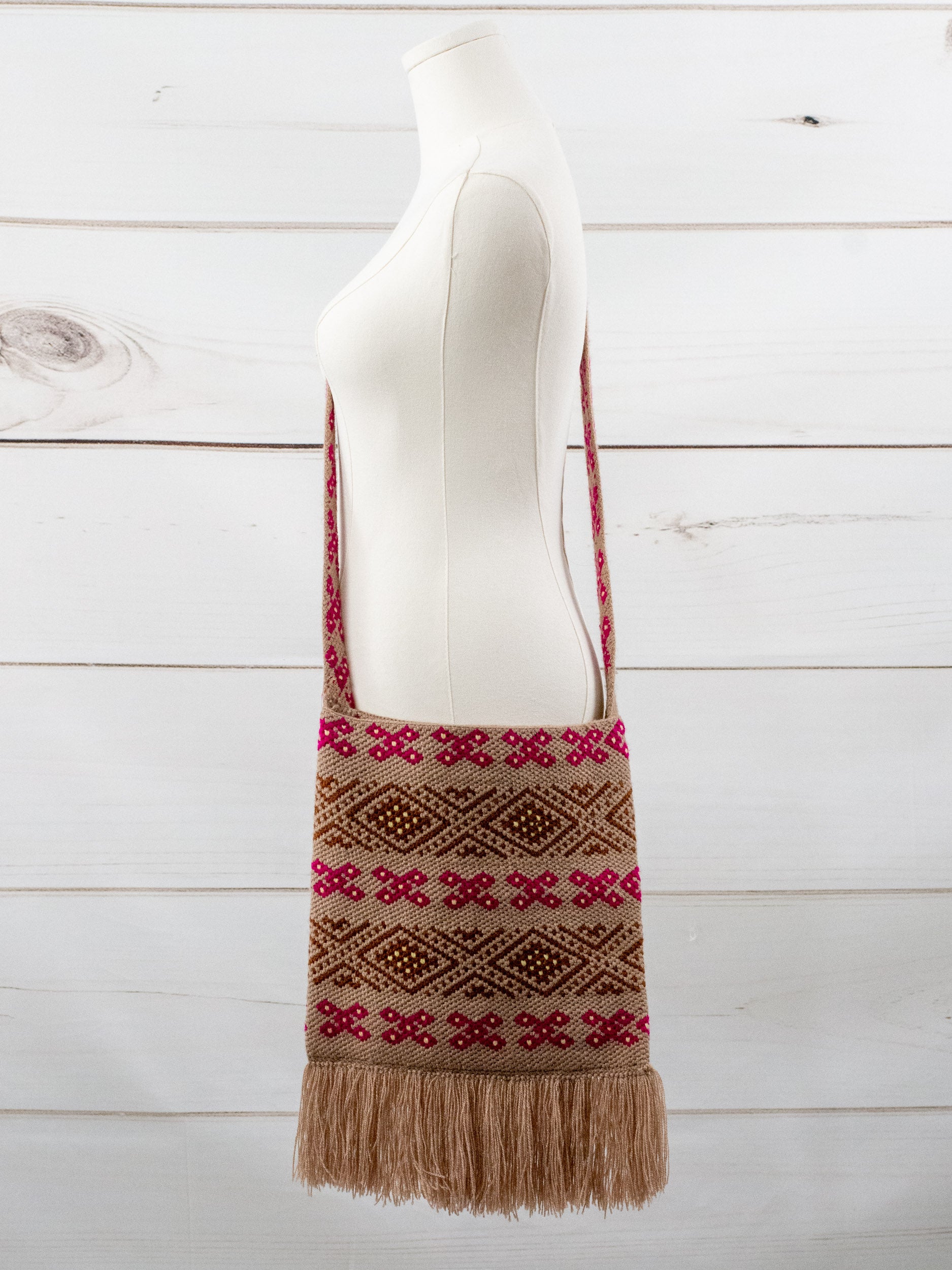 Boho bag from Chiapas with fringe