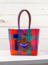 Large heart miracle artisan bag