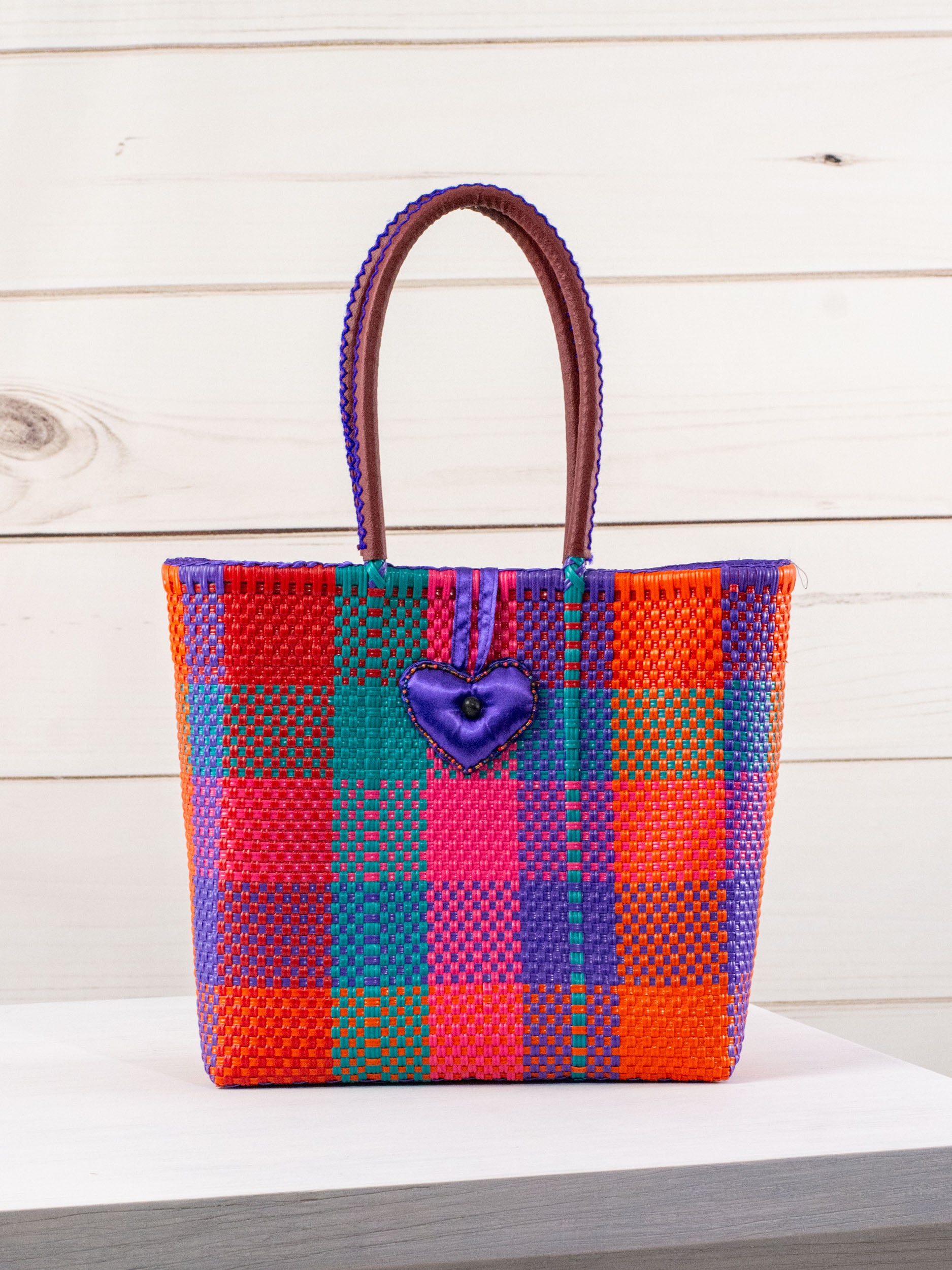 Large heart miracle artisan bag
