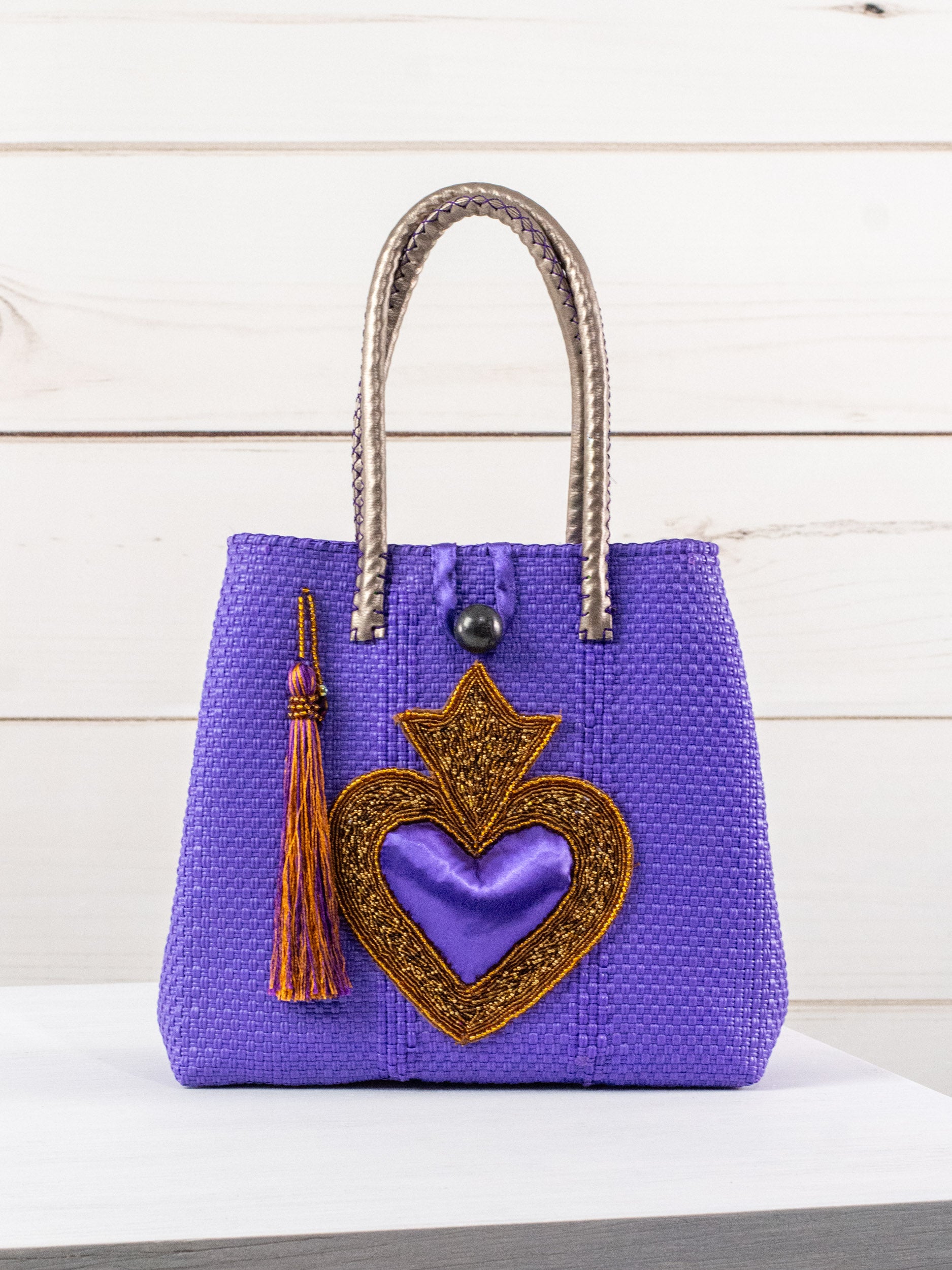 Medium heart milagro artisan bag