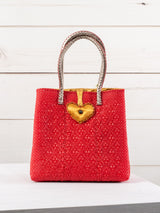 Medium heart milagro artisan bag