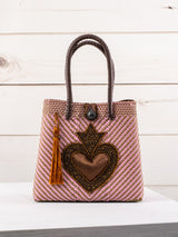 Medium heart milagro artisan bag