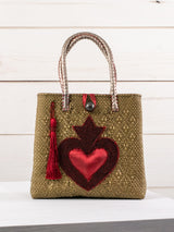 Medium heart milagro artisan bag