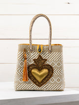 Medium heart milagro artisan bag
