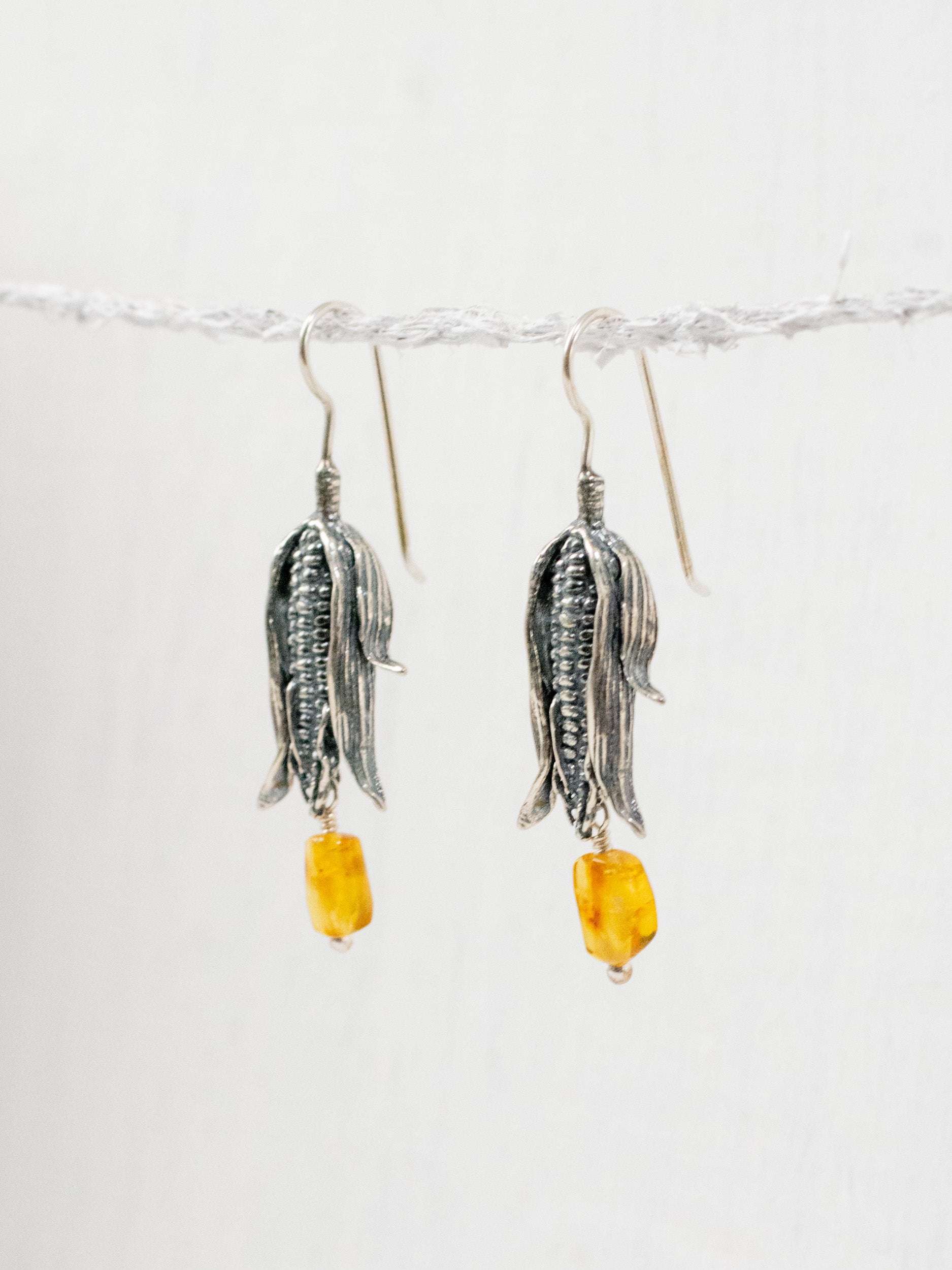 Corn cob earrings
