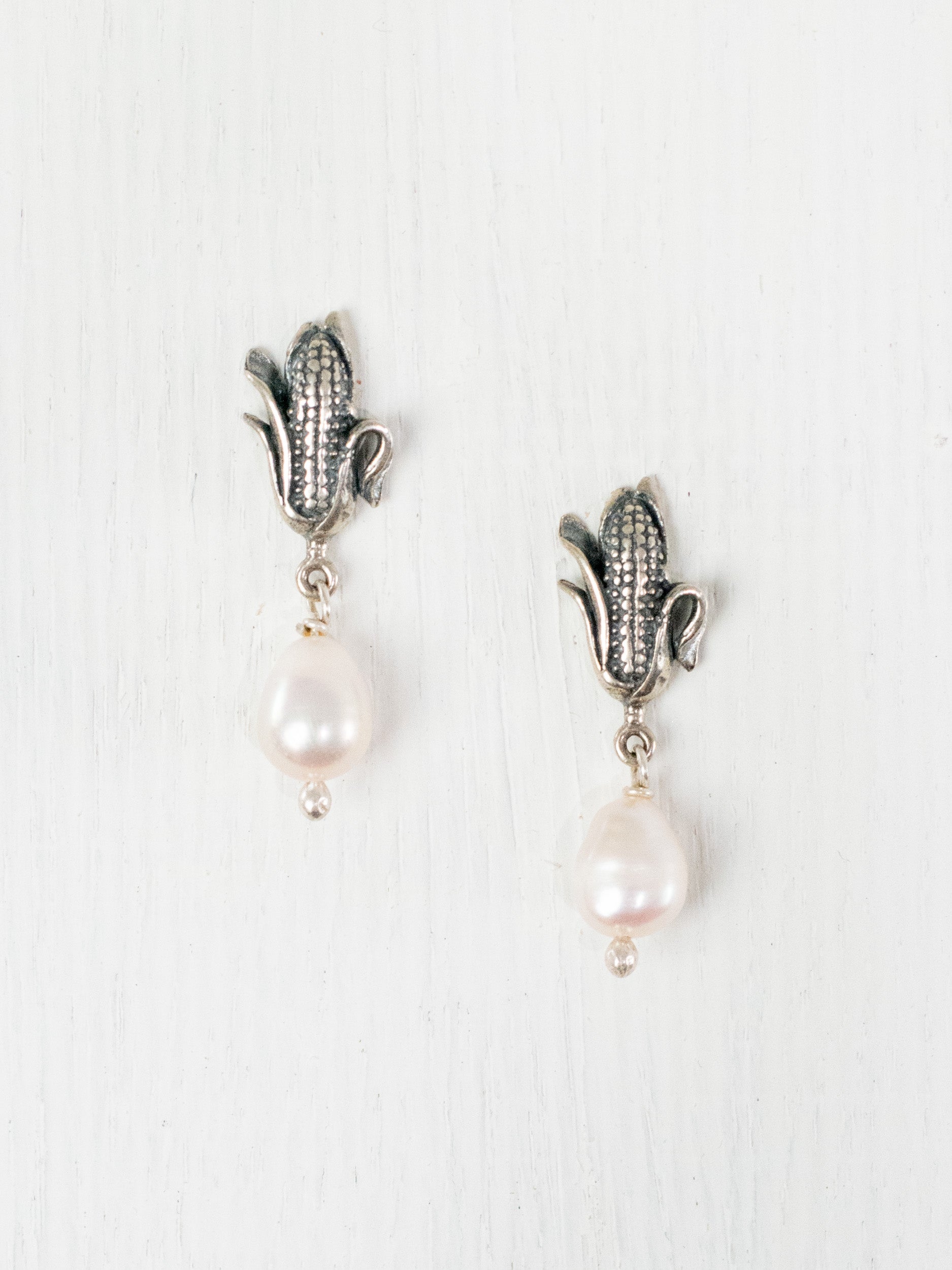 Miniature corn on the cob earrings