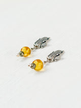 Miniature corn on the cob earrings