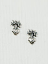 Small nopal heart earrings