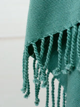 Long poncho two frayed lines Chiapas