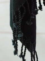 Long poncho two frayed lines Chiapas