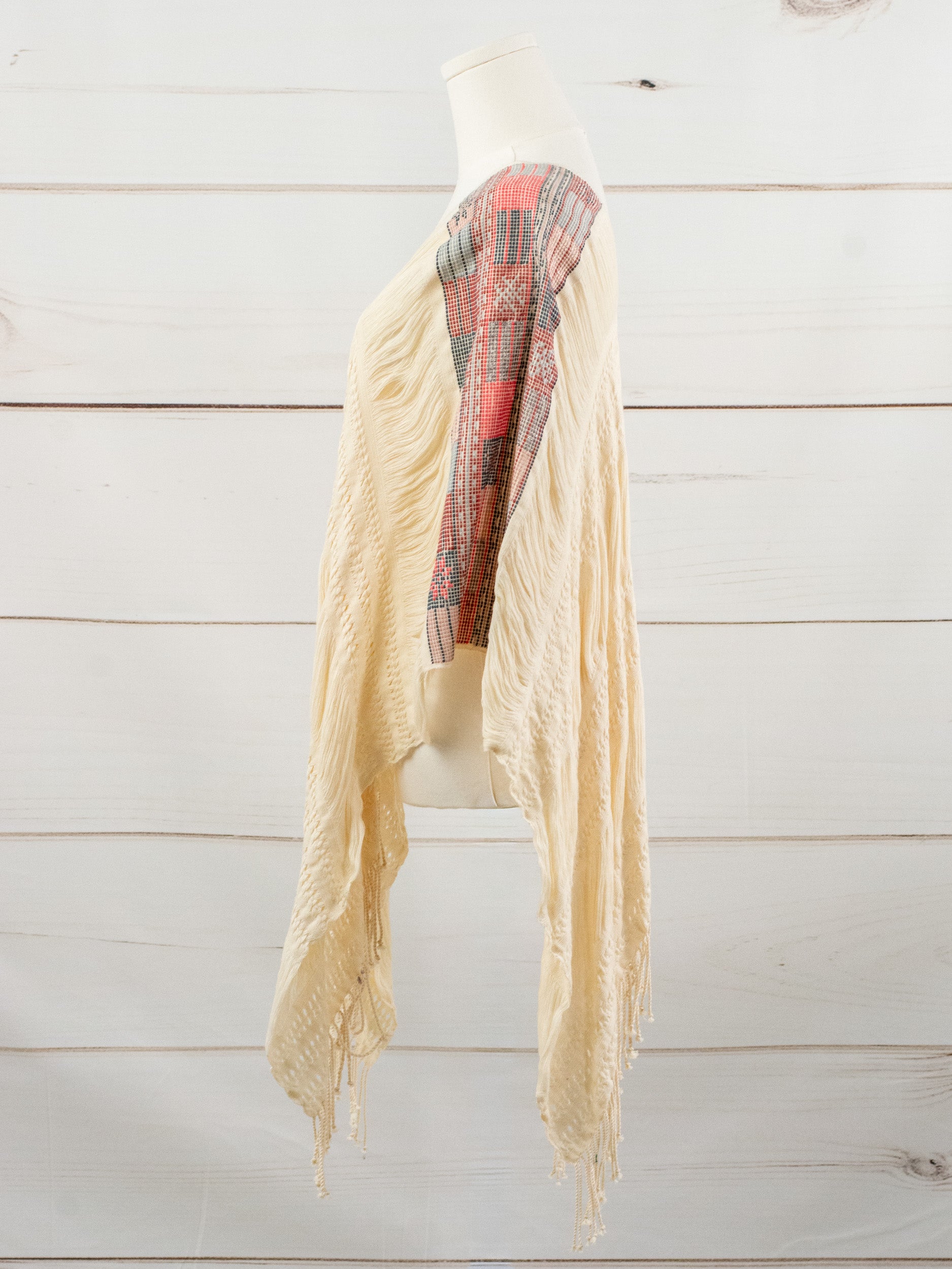 Long poncho all unraveled Chiapas